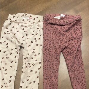 Leopard Print Kids Leggings Set
